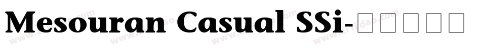 Mesouran Casual SSi字体转换